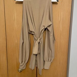 Camel midi dress!!!! Turtle neck size small!